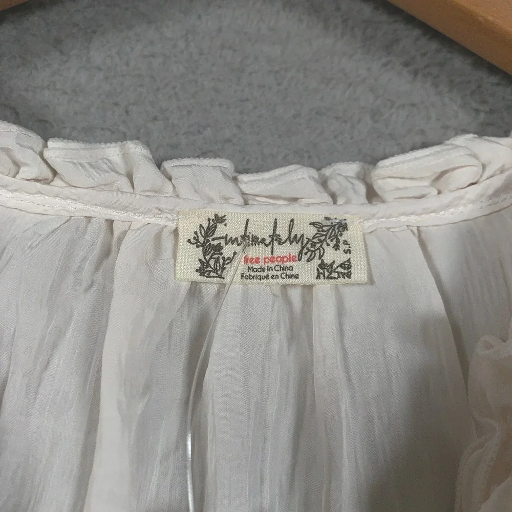 Intimately FP Forever Young Bed ATop In White Alyssum Free People NWT Small